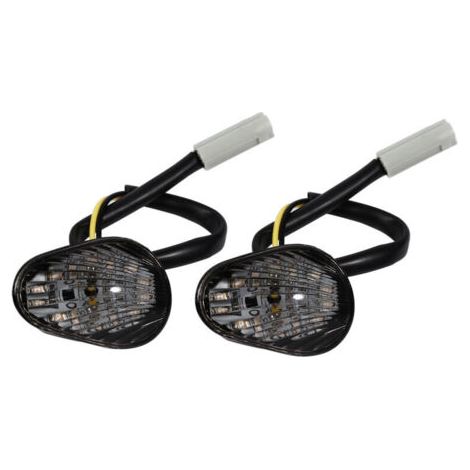 Paar integrierte bernsteinfarbene LED-Blinker für YZF R1, R6, R6S (Smoke) (1/4)