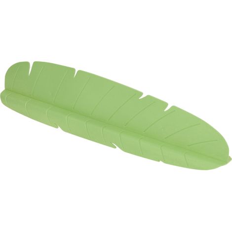 Pare-éclaboussures élastique réutilisable en feuille de bananier pour évier de cuisine, idéal pour laver la vaisselle et les légumes (vert). (1/5)