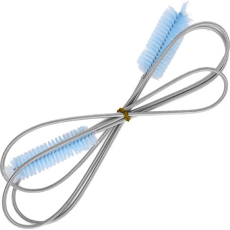Filtre pour aquarium, tuyau d'eau en verre, ressort, brosse de nettoyage en acier inoxydable, brosse à cheveux (1/5)