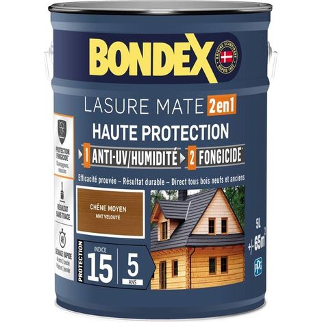 Bondex Lasur 2 en 1 Roble medio satinado 5 L (1/5)