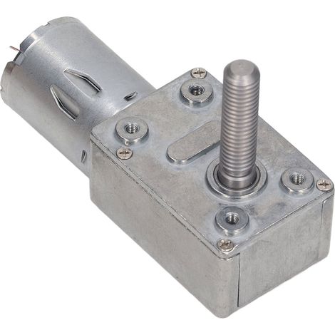 Moteur à réduction CC 4632-370 90 tr/min M8 x 33 mm, faible bruit, haute précision, à engrenage à vis sans fin, 12 V CC (1/5)