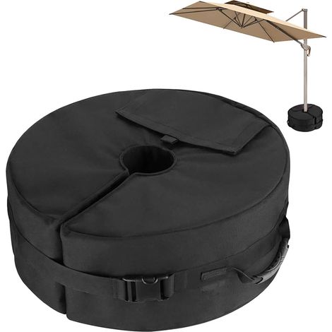 Pied de Parasol Sac Lestage, Base Parasol Plage Lourd Sac Sable, Support de Poids de Parasols, pour Socle Parasol, Jardin, Patio, Extérieur, Jusqu'à 40 Kg Sable (1/5)