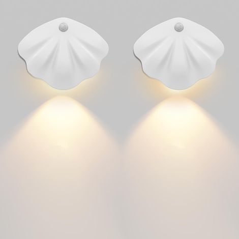 Applique murale LED sans fil rechargeable avec détecteur de mouvement (2 pièces) (1/5)