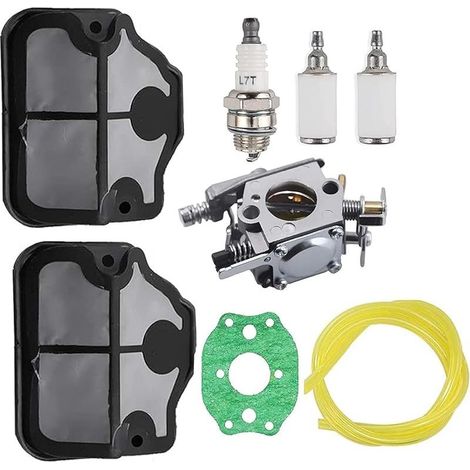 Carburateur pour Tronçonneuse Husqvarna 36 41 136 137 137e 141 142 142e Walbro WT-834 WT-657 WT-529 WT-289 WT-285 WT-239 WT-202 Zama C1Q-W29E Remplace 530071987 530019172 (1/4)