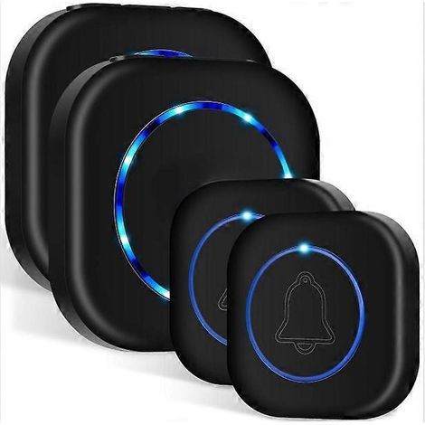 Système de sonnette extensible, paramètres personnalisables avec sonnette étanche, idéal pour les grandes maisons et les bureaux-AquaForge (1/5)