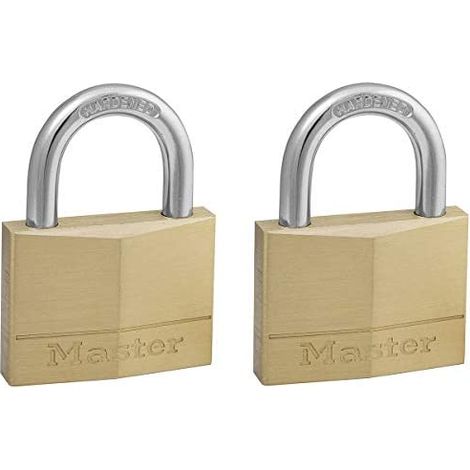 Master Lock 150EURT lote de 2 candados dorados robustos