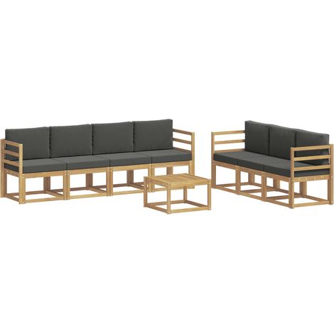Conjunto de sofás de exterior 7 pcs vidaXL (1/5)