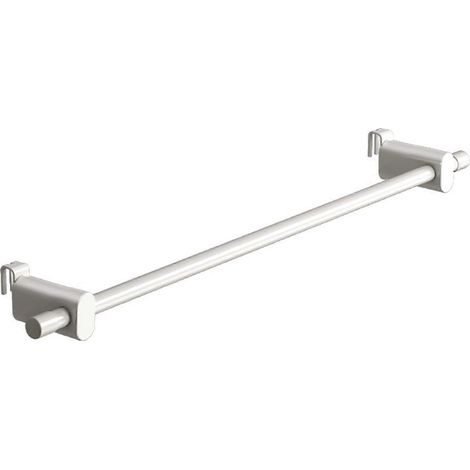 Étendoir à linge pour radiateur, double poteau en acier au carbone de 0,3 à 2 mètres, sans perçage, porte-serviettes antirouille avec revêtement blanc B (1/5)
