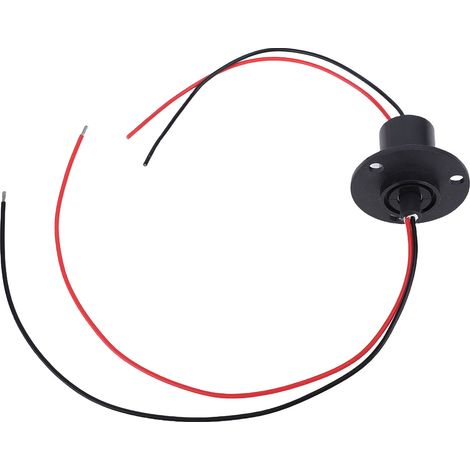 Anello collettore elettrico a 2 fili, 10 A, 250 giri/min, diametro 22 mm, rotazione a 360 gradi, giunto rotante elettrico per apparecchiature di prova, piattaforma girevole (1/5)