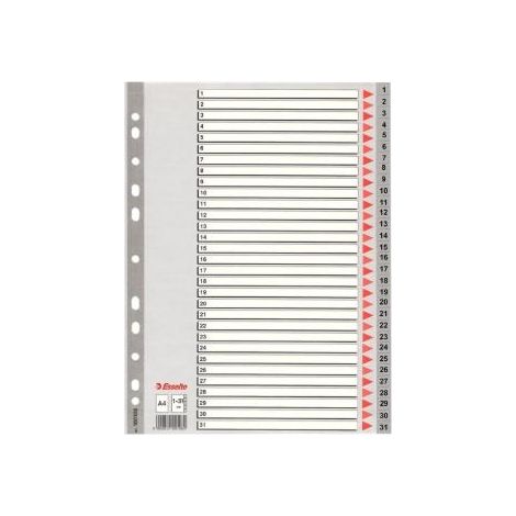 Esselte PP A4 Separador Indexado 1-31 /31 Hojas 100108