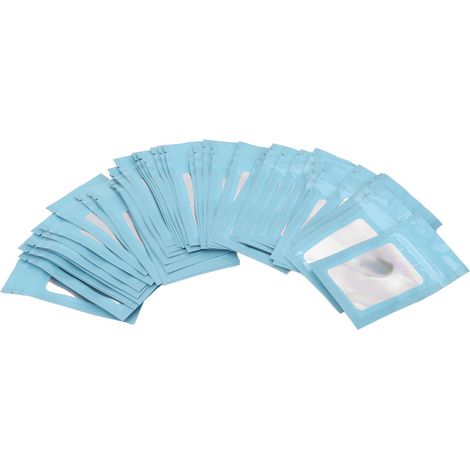 Lot de 100 sacs de congélation refermables à fermeture zip, holographiques et réutilisables, avec trou de suspension, bleus (1/5)