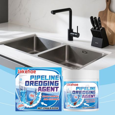 Abflussreiniger für Küchenspülen, Toiletten und Abwasserkanäle – 250 g -- DE (1/5)