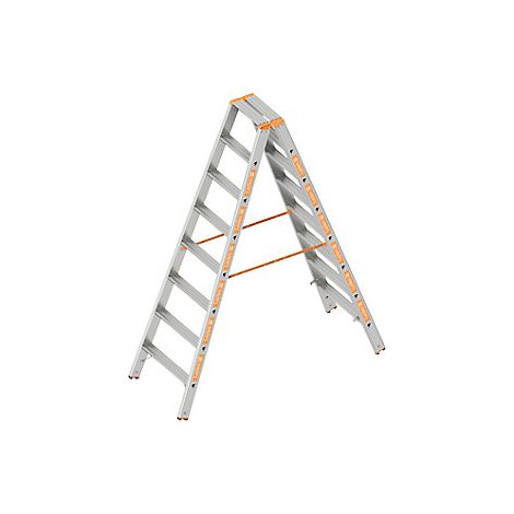 Escalera tipo tijera  acceso por ambos lados  2 x 8 peldaños