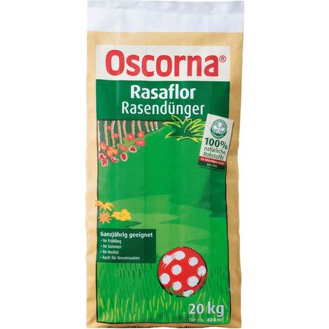 Oscorna Rasaflor engrais pour gazon 20 kg engrais organique naturel toute l’année.