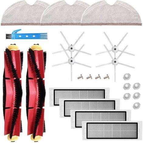 FENOPLASTICAKit accessoires pour Xiaomi Roborock S5 MAX S6 Pure S6 maxV E35 S5 S50 Pices de rechange pour aspirateur Filtre HEPA noir Brosse latrale en tissu (1/5)