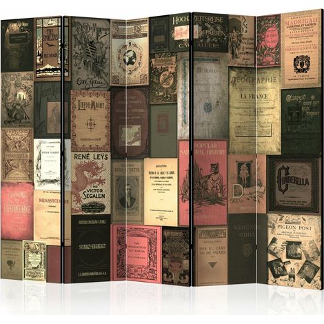 Paravent Livres du Paradis II: Décoration Bibliophilique - Multicolore (1/5)