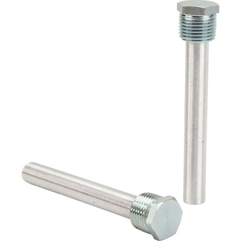 Lot de 2 anodes robustes et fiables, filetage NPT 1/2 po, capuchon en zinc bleu, en magnésium, pour chauffe-eau de camping-car. (1/5)