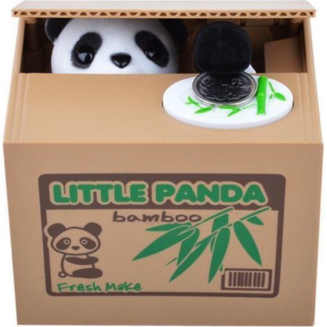 Tirelire Panda Électronique One Piece pour Enfants et Adultes, Tirelire avec Pièces à Griffe Panda, Tirelire Fun Small Change-11.59.59CM