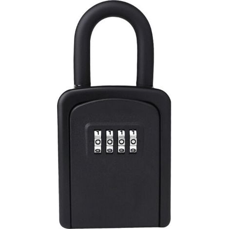 Security Key Box, Code Key Box [Weatherproof] [With Removable Handle] Mini, Portable, Resettable Code, Suitable for Indoor and Outdoor Use YMYNY