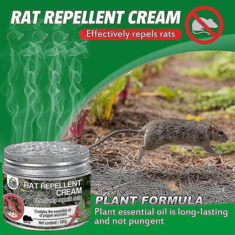 Répulsif anti-rongeurs crème à l'huile de menthe poivrée, 120g, souris et rats (1/5)