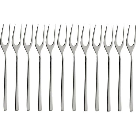 Abert Ergo set 12 forchette carne 2 punte acciaio inox 18/10