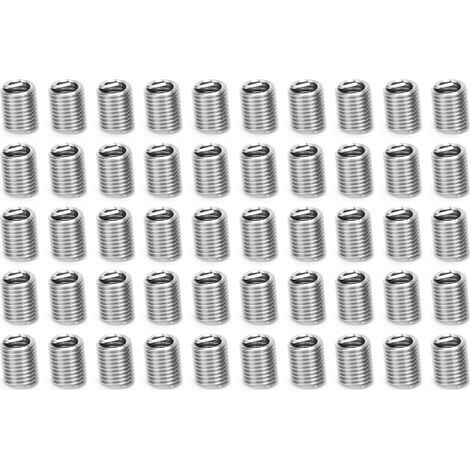 Gewindeeinsätze (männlich und weiblich), Reparaturwerkzeug für Reduziermuttern aus Edelstahl M5/16-18-2,5D, 50 Stück (1/5)