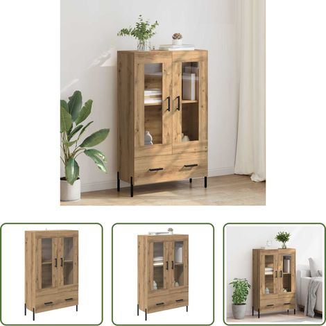 Stauraum - Highboard Corona Artisan-Eiche 69,5 x 31 x 115 cm Holzwerkstoff (1/5)