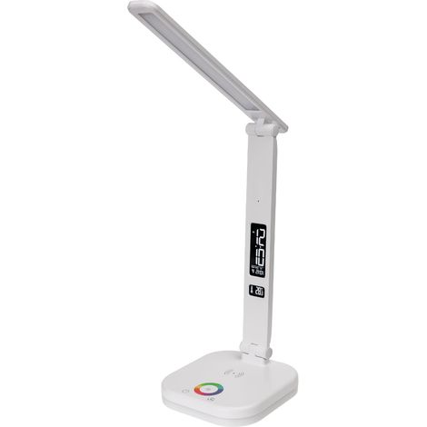 Platinet LED Schreibtischlampe Weiß mit kabelloser Ladestation (1/5)