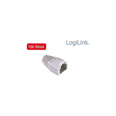 Logilink MP0005 Keystone-Buchse grau RJ45 SR-V11 (100 Stück) Grau