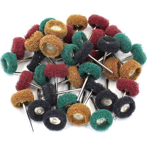 Lot de 40 disques de polissage rotatifs abrasifs pour finition et ponçage (1/3)