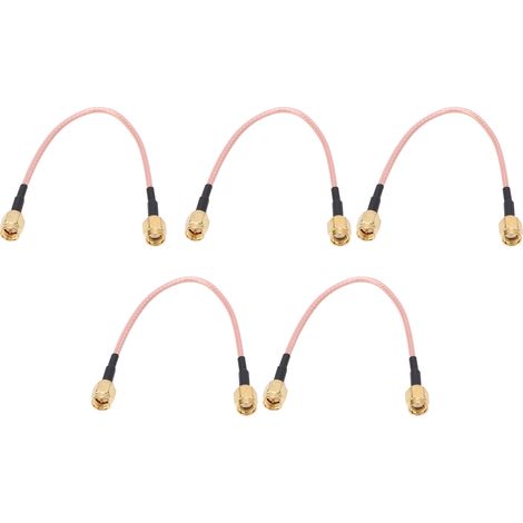 Câble coaxial RF SMA mâle vers SMA mâle, 5 pièces, rallonge blindée TFL-316-48, connecteur audio, 48 cm, haute fréquence, écran double. (1/5)