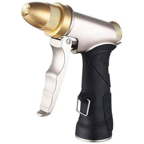 Pistolet pentru stropit, Aliaj, 4 programmes, Design ergonomique, Auriu/Negru (1/5)