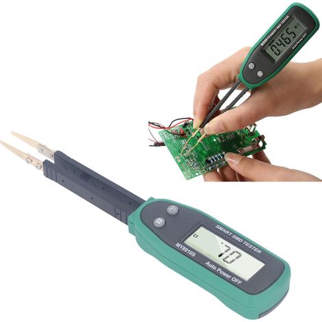 Testeur de composants CMS MY8910S - Testeur de continuité pour résistances, diodes et condensateurs CMS (1/5)