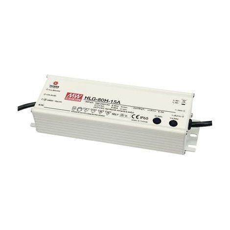 Mean Well HLG-80H-12A Driver LED blanco 60W 12V DC