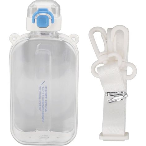 750 ml schlanke, auslaufsichere, flache Wasserflasche aus PC-Silikon (1/5)