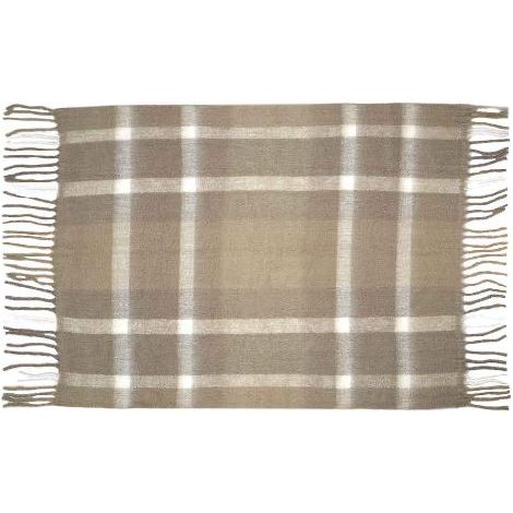 ANDREA HOUSE AX73043 Manta Lana Tartan Beige 125X150Cm - ref: AX73043
