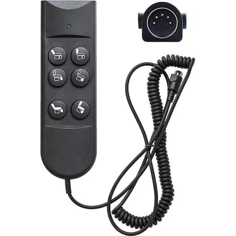 Télécommande à 6 boutons pour fauteuils inclinables, télécommande à 5 broches pour fauteuil releveur, commande manuelle pour meubles électriques. (1/5)