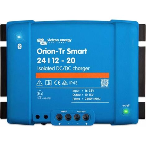 Cargador de Baterías 24V/24V 12A DC-DC Aislado