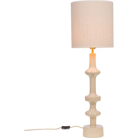 Amadeus - Lampe de table Mileo crème abat jour en coton 97 cm (1/3)