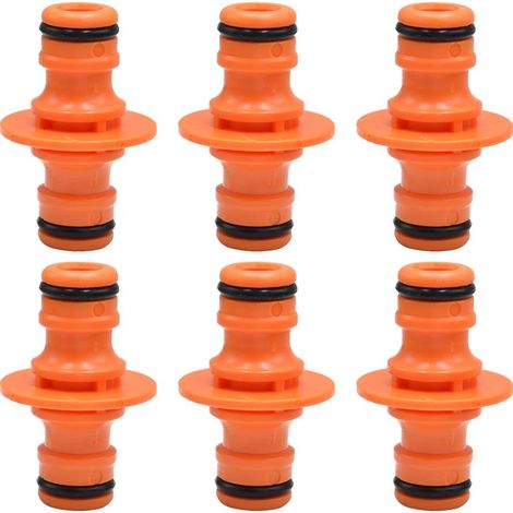 Schlauchverbinder (Außengewinde) – 12 mm – Wasserdicht mit Gummidichtung – Für Gartenbewässerungssysteme – 6er-Pack (1/5)