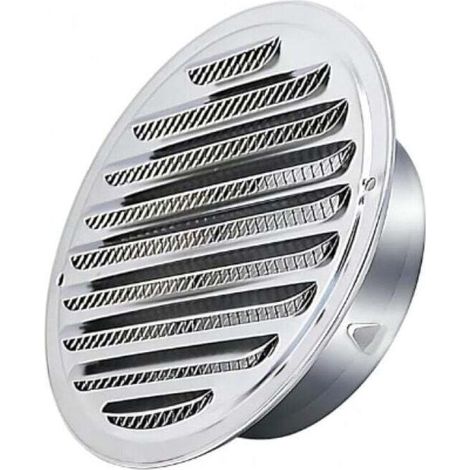 Griglia di ventilazione rotonda in acciaio inox per tubo di scarico 150 mm, cappa di uscita aria, griglia di ventilazione rotonda, cappa di aspirazione fumi con zanzariera - Crezuo