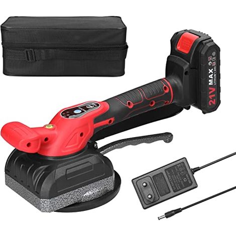 Machine de carrelage 21 V, capacité de charge élevée, pose de carrelage mural, outil vibrant, outils utilitaires de décoration de la maison avec ventouse agrandie (1/5)