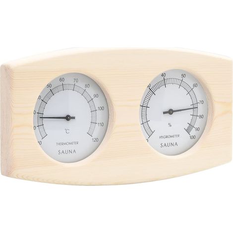 Ensemble 2 en 1 hydrothermographe et minuterie à sable de sauna