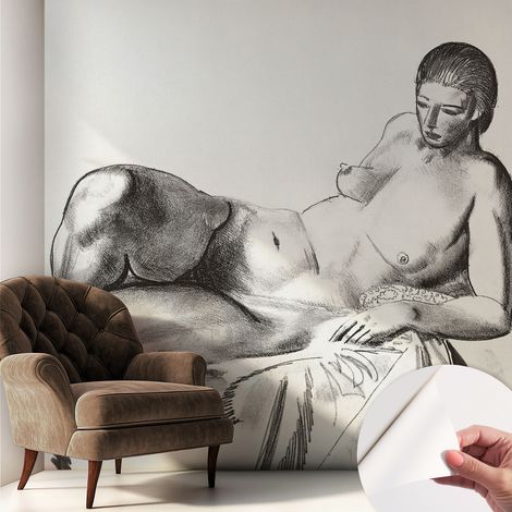 Fotomurale adesivo - Carta da parati adesiva - per la cucina camera da letto per la soggiorno - Nudo artistico 250x250 cm (1/5)