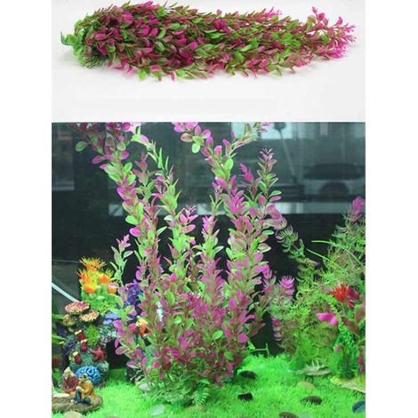 Plante Aquariophile - Plastique Non Toxique - Hauteur 50 cm - Pour Eau Douce et Eau Salée - Lot de 2 (1/5)