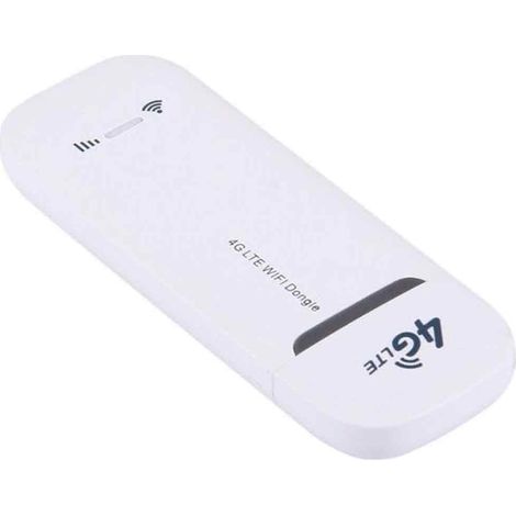 Clé 4G - Modem WiFi Portable - 150 Mbps - Emplacement Micro SD - Blanc