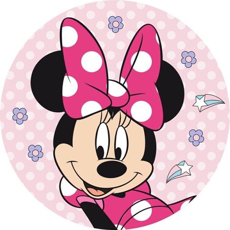 Coussin Forme Minnie Disney - Rose à pois blanc (1/2)