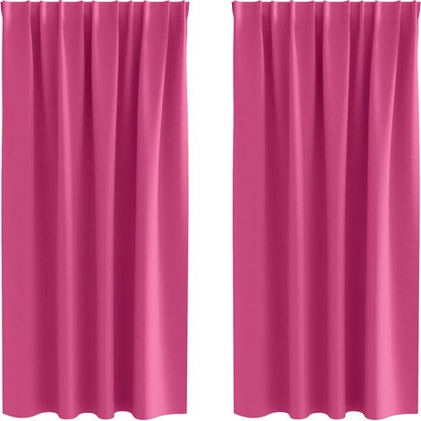 Maison Exclusive - Verdunkelungs-Vorhänge mit Ringen 2 pcs Helles