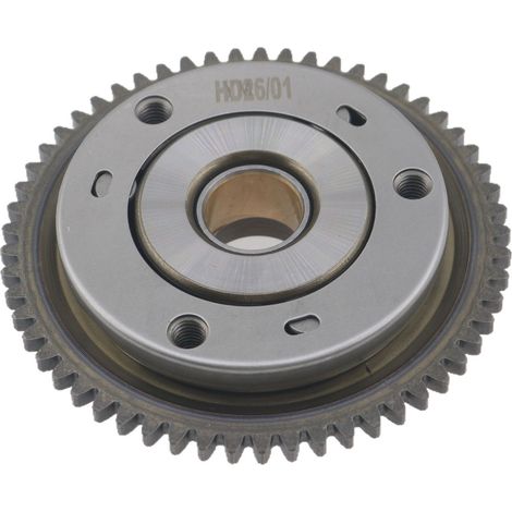 Pièces de moteur à tige de poussée pour moto CG125 CG150 : corps d'embrayage à roue libre, ensemble de disque de démarreur à 3 billes (1/5)