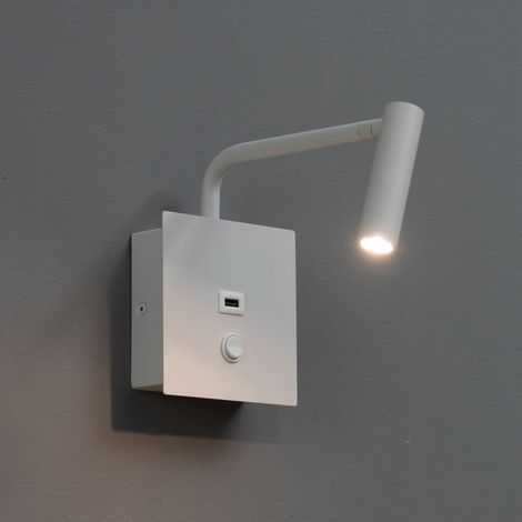 Liseuse blanche pratique et moderne LED et port USB intégré - Miami